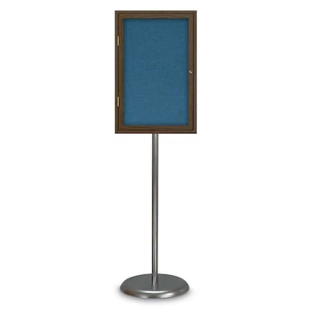 Corkboard,Double Door,Radius Frame,48x36, UV7003-SATIN-PUMICE